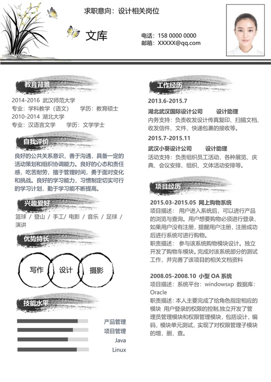 简历模板 (5)常用简历word模板